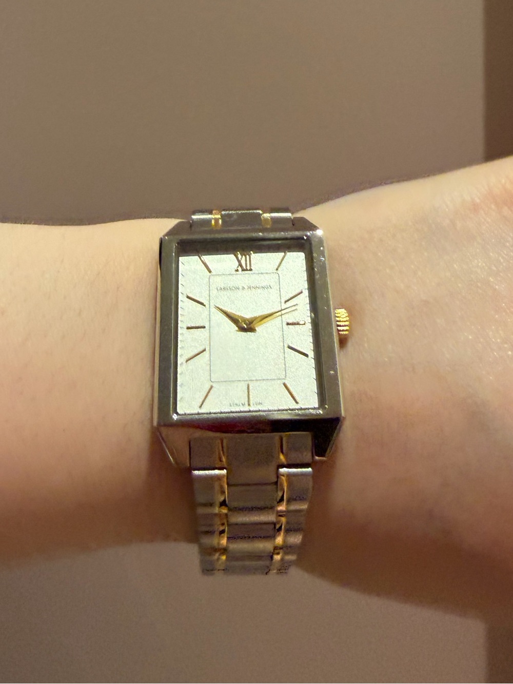 Larsson & Jennings x WeWoreWhat Collaboration 27mm Two-Tone Boyfriend Watch
